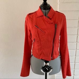 Free People orange utility jacket
